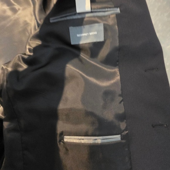 NEW Geoffrey Beene Tompkins Mens Black Tompkins Suit 2 Piece Garment 50 Reg 45W - Picture 13 of 16